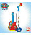 microfono de pie con guitarra paw patrol