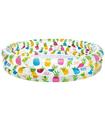 Piscina Hinchable 3 Aros Piñas 132 x 28 Cm 248L