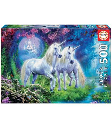 puzzle-unicornios-en-el-bosque-500pz