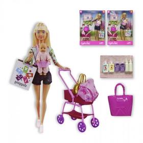 muneca-mama-con-bebe-y-carrito-fentoys